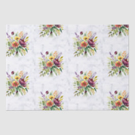 Stilvolles Geschenk Wrap Bouquet Marmordesign Seidenpapier