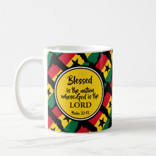 Stilvolles GHANA gesegnetes Nation Monogram-Gesche Kaffeetasse