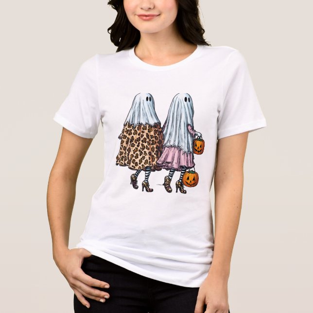 Stilvolles Ghost Duo Tri-Blend Shirt (Vorderseite)