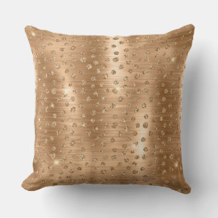 Stilvolles Gold-Glitter-Wild-Gepard-Flecken-Muster Kissen