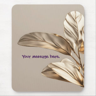 Stilvolles Gold Leaf Mousepad