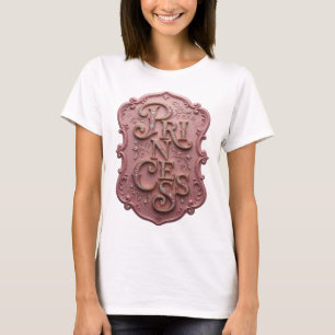 Stilvolles Gold-PRINZESSIN-Design T-Shirt