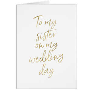 Stilvolles Gold zu meiner Schwester an meinem