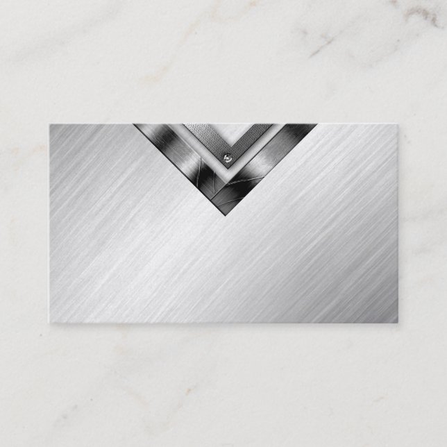 Stilvolles Goldberufliche Metallgeschäfts-Karten Visitenkarte (Vorderseite)