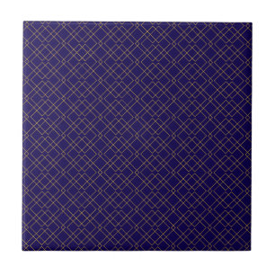 Stilvolles goldenes geometrisches Boxdesign in Dun Fliese