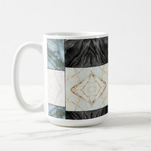 Stilvolles goldfarbenes Marmormuster Kaffeetasse