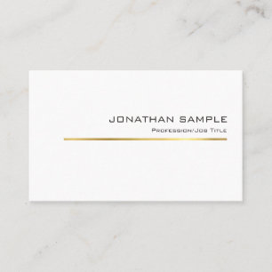 Stilvolles Goldstreifen-Design Professionell Chic Visitenkarte