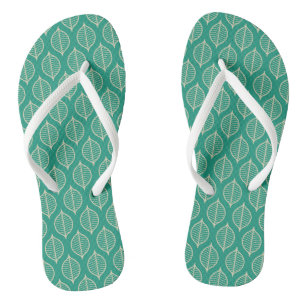 Stilvolles Green Leaf Muster Flip Flops