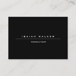 Stilvolles großes schlichtes einzigartiges visitenkarte