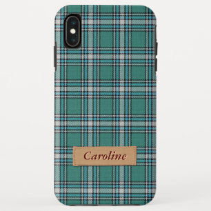 Stilvolles grünes Gewebekariertes Tartan-Muster Case-Mate iPhone Hülle