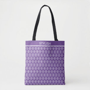 Stilvolles heiliges Geometrie-Muster auf Lila und
