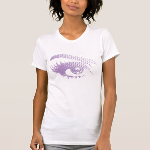 Stilvolles hübsches Auge von T-Shirt