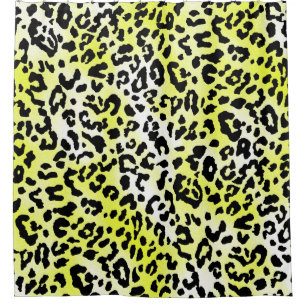 Stilvolles Kleidungsdesign mit Leopardenhaut-Mante Duschvorhang
