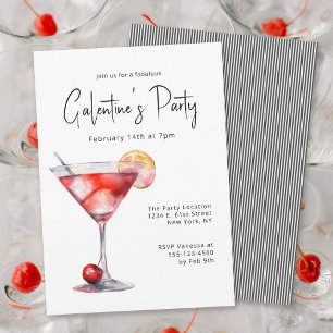 Stilvolles Ladys Night Galentine Party Einladung