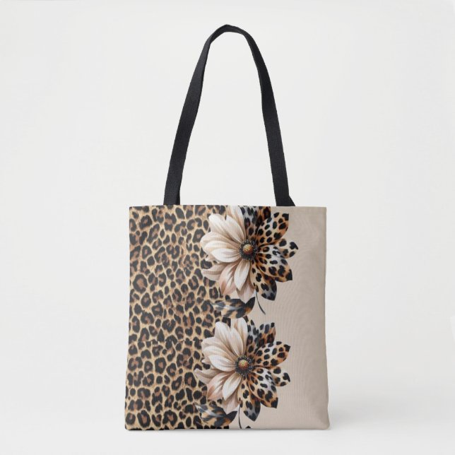 Stilvolles Leopardenmuster mit Sonnenblumendetail  (Vorderseite)