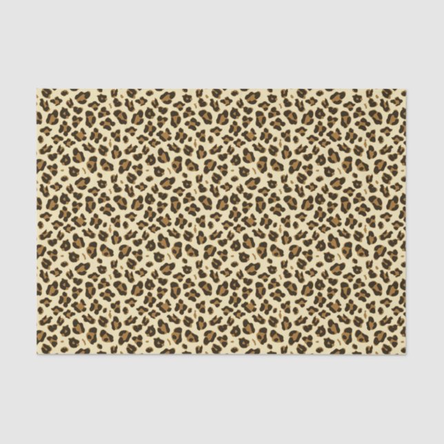 Stilvolles Leopardenpapier Seidenpapier (Vorderseite)