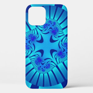 Stilvolles Light Blue Fraktal Case-Mate iPhone Hülle