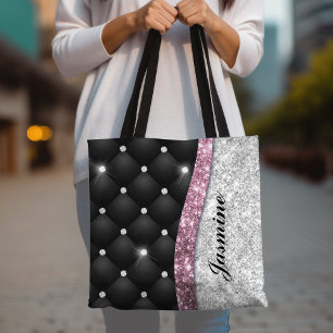 Stilvolles, Mädchenhaftes, falsches Silber-Glitter
