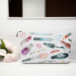 Stilvolles Make-Up-Zubehör Druckknopfbeutel Zubehörtasche<br><div class="desc">Schöne personalisierte Aquarellfarben bilden Illustrationen Design.</div>