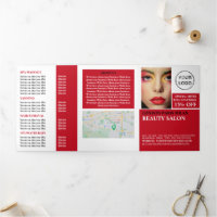 Stilvolles Makeup-Design, Schönheitssalon Tri-Fold