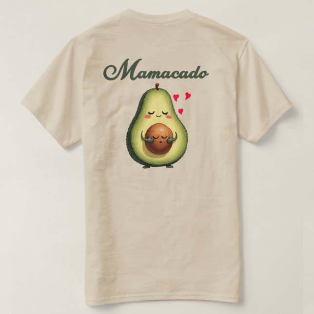 Stilvolles Mamacado Sweatshirt für junge Mütter un T-Shirt (Design Rückseite)