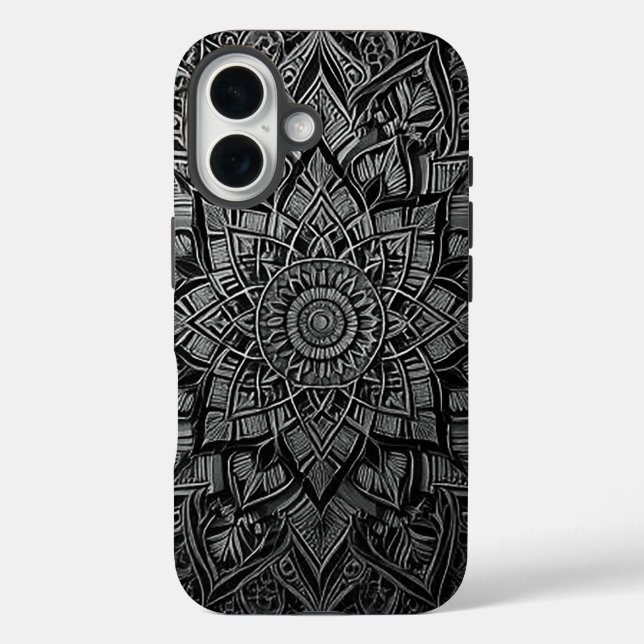 Stilvolles Mandala-Handyhülle  Case-Mate iPhone Hülle (Rückseite)