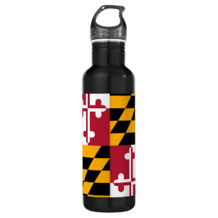 Stilvolles Maryland State Flag Design Edelstahlflasche