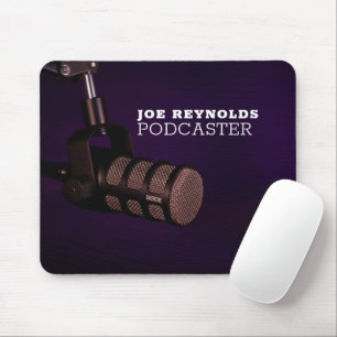 Stilvolles Mikrofon, Podcaster, Podcast Mousepad