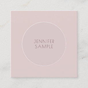 Stilvolles minimalistisches modernes elegantes ein quadratische visitenkarte