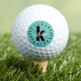 Stilvolles, modernes Anfangsmonogramm Golfball