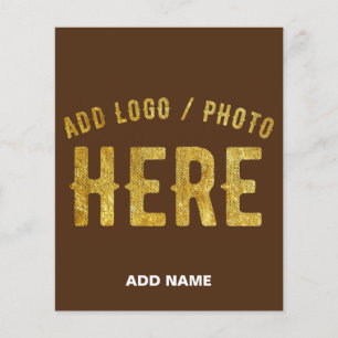 STILVOLLES MODERNES ANPASSBARES BRAUN VERIFIZIERTE FLYER