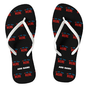 STILVOLLES MODERNES ANPASSBARES SCHWARZES VERIFIZI FLIP FLOPS