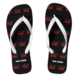 STILVOLLES MODERNES ANPASSBARES SCHWARZES VERIFIZI FLIP FLOPS