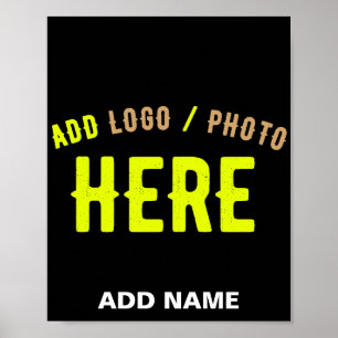 STILVOLLES MODERNES ANPASSBARES SCHWARZES VERIFIZI POSTER