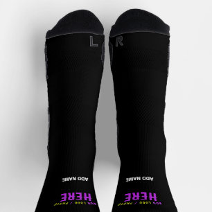 STILVOLLES MODERNES ANPASSBARES SCHWARZES VERIFIZI SOCKEN