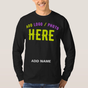 STILVOLLES MODERNES ANPASSBARES SCHWARZES VERIFIZI T-Shirt