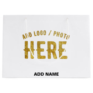 STILVOLLES MODERNES ANPASSBARES WEIßES VERIFIZIERT GROßE GESCHENKTÜTE