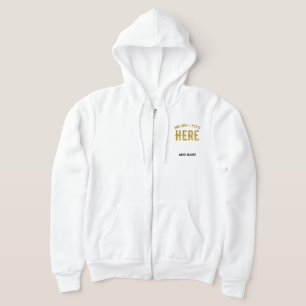 STILVOLLES MODERNES ANPASSBARES WEIßES VERIFIZIERT HOODIE
