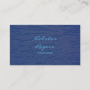 Stilvolles, modernes, blaues Berufliches Minimalis Visitenkarte