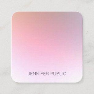 Stilvolles, modernes Design Trendy Template Quadratische Visitenkarte