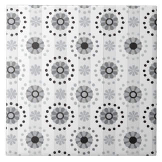 Stilvolles modernes einfarbiges Blumenmuster Fliese