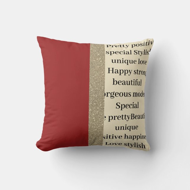 Stilvolles modernes, einzigartiges Kissen (Vorderseite)