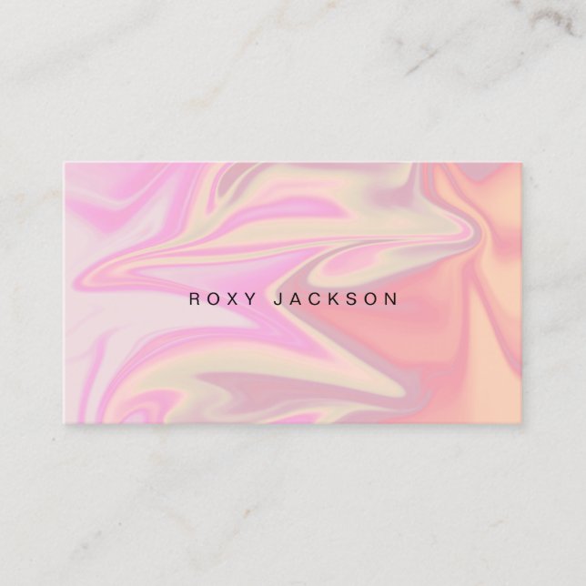 Stilvolles, modernes, elegantes Chick-holografisch Visitenkarte (Vorderseite)