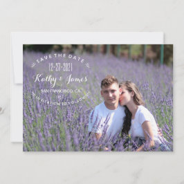 Stilvolles modernes Foto Save the Date