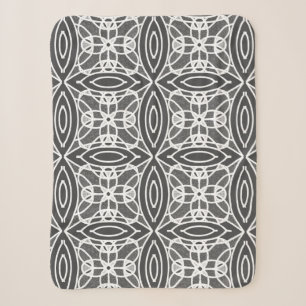 Stilvolles, modernes geometrisches Design Sherpadecke