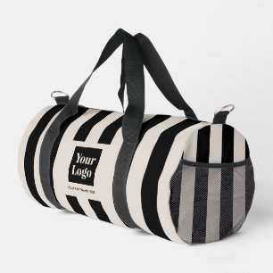 Stilvolles modernes Geschäftslogo mit schwarzen St Duffle Bag