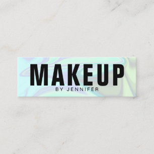 Stilvolles, modernes und elegantes Chick-holografi Mini Visitenkarte