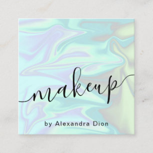 Stilvolles, modernes und elegantes Chick-holografi Quadratische Visitenkarte