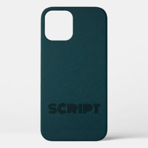 Stilvolles Monogram DarkGreen Script Case-Mate iPhone Hülle