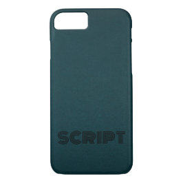 Stilvolles Monogram DarkGreen Script Case-Mate iPhone Hülle